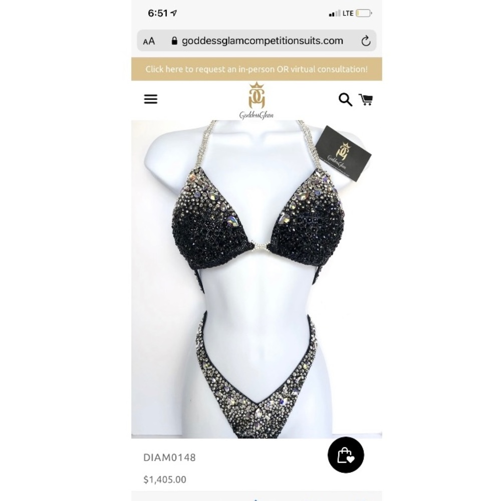 Goddess Glam Figure/Physique Competition Suit